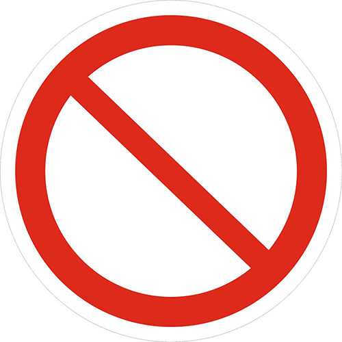 P21 Запрещение (прочие опасности или опасные действия) Запрещающие знаки фото, изображение