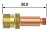 FUBAG Корпус цанги c газовой линзой ф2.4 FB TIG 17-18-26 (FB45V26) Аксессуары к горелкам TIG, MIG/MAG фото, изображение